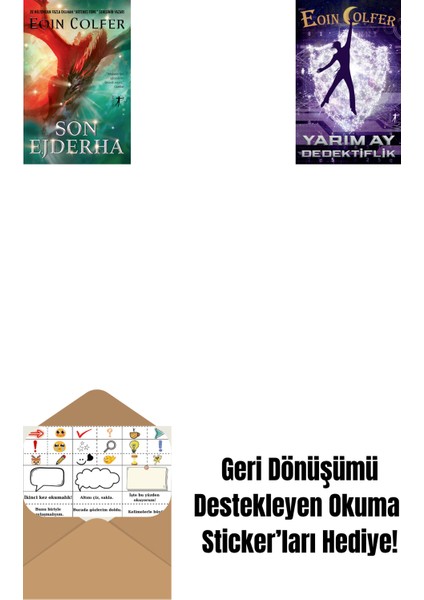Son Ejderha + Yarım Ay Dedektiflik + Okuma Sticker'ları