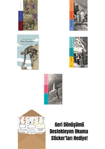 Dante Alighieri 5 Kitap Set + Okuma Sticker'ları