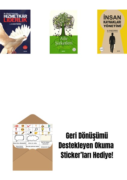 Hizmetkâr Liderlik + Aile Şirketleri + Insan Kaynakları Yönetimi + Okuma Sticker'ları