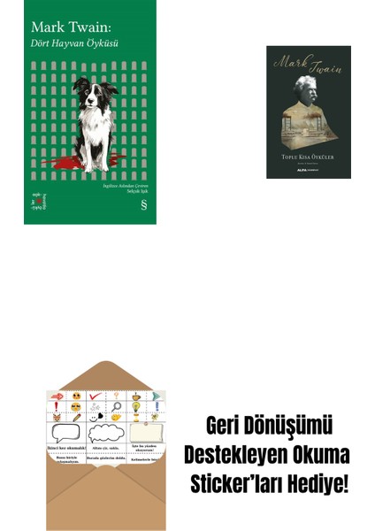 Everest Açıkhava 41 - Dört Hayvan Öyküsü + Toplu Kısa Öyküler + Okuma Sticker'ları