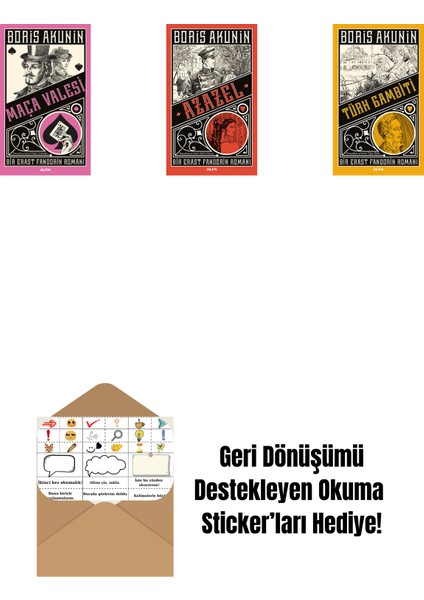 Maça Valesi + Azazel + Türk Gambiti + Okuma Sticker'ları