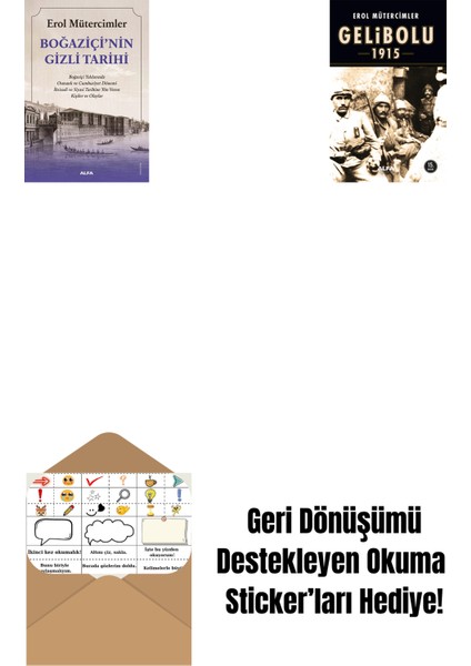 Boğaziçi’nin Gizli Tarihi + Gelibolu 1915 + Okuma Sticker'ları