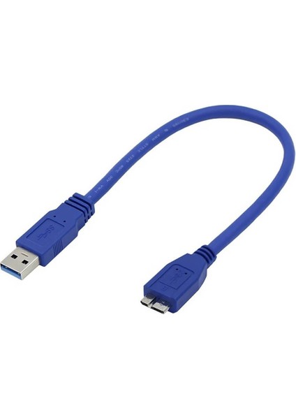 30CM - USB 3.0 HDD Harddisk Kablosu - USB 3.0 A Erkek To Micro B Erkek Kablo