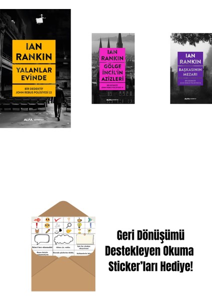 Yalanlar Evinde + Gölge Incil'in Azizleri + Başkasının Mezarı + Okuma Sticker'ları
