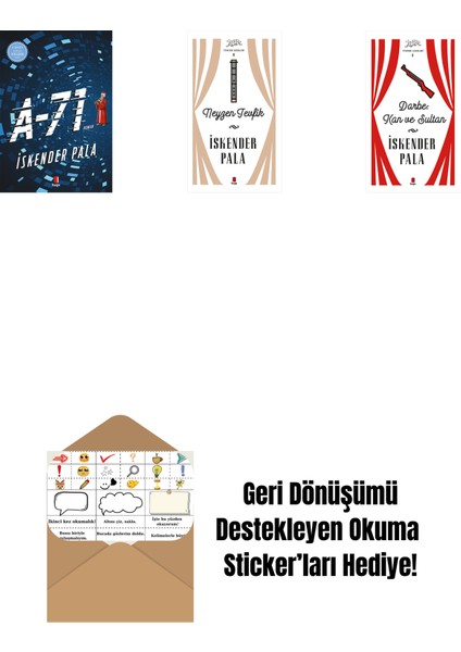 A-71 + Neyzen Tevfik (Ciltli) + Darbe: Kan ve Sultan (Ciltli) + Okuma Sticker'ları