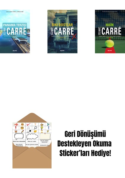 Panama Terzisi + Sıkı Dostlar + Hain + Okuma Sticker'ları