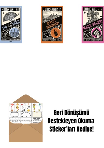 Yin ve Yang + Devlet Danışmanı + Maça Valesi + Okuma Sticker'ları