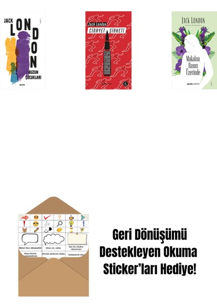 Buzun Çocukları + Cinayet Şirketi + Makaloa Hasırı Üzerinde + Okuma Sticker'ları