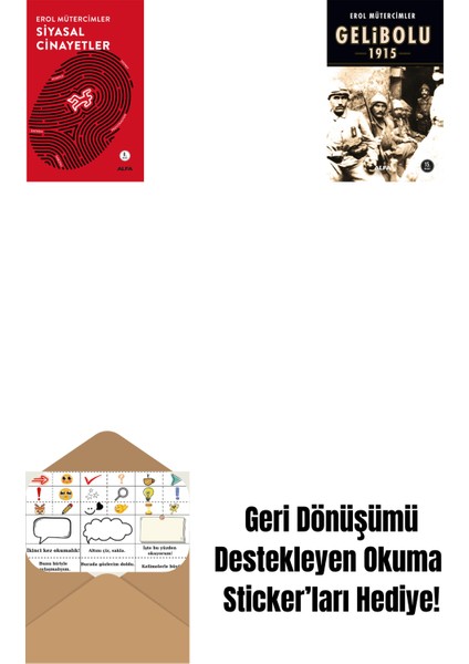 Siyasal Cinayetler + Gelibolu 1915 + Okuma Sticker'ları