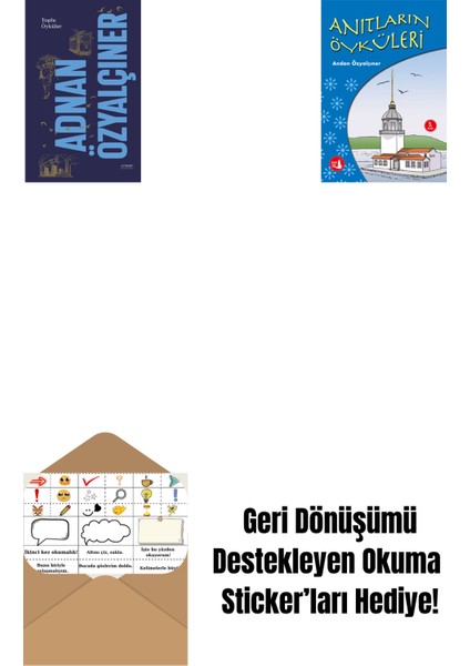 Adnan Özyalçıner - Toplu Öyküler (Ciltli) + Anıtların Öyküleri + Okuma Sticker'ları