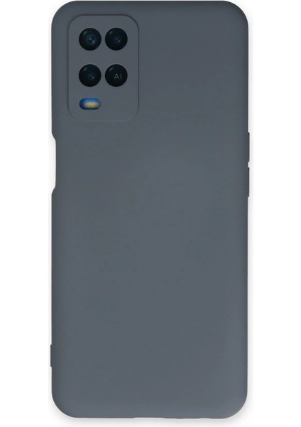 Newface Oppo A54 4g Kılıf Nano Içi Kadife Silikon - Gri