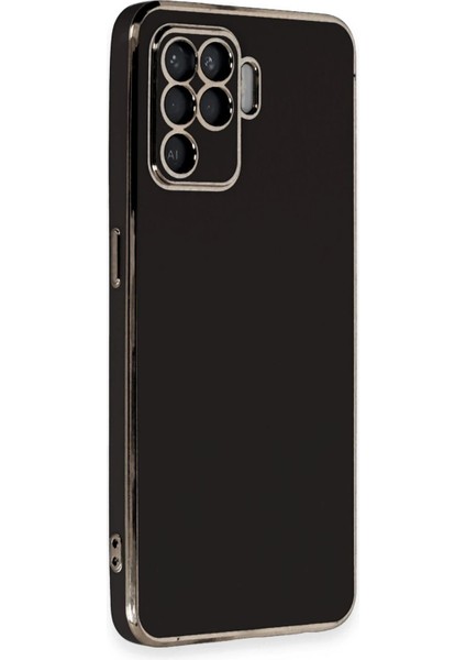 Newface Oppo Reno 5 Lite Kılıf Volet Silikon - Siyah