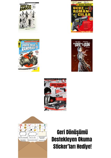 Murat Menteş 5 Kitap Set + Okuma Sticker'ları