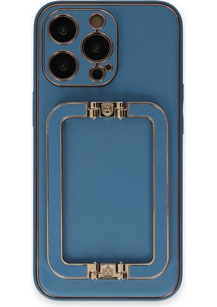 Newface iPhone 13 Pro Kılıf Coco Elit Kapak - Mavi