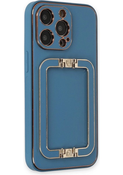 Newface iPhone 13 Pro Kılıf Coco Elit Kapak - Mavi