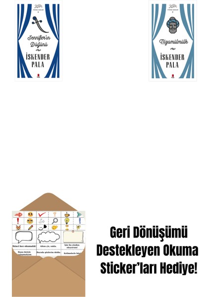 Jennifer’ın Düğünü (Ciltli) + Nizamülmülk (Ciltli) + Okuma Sticker'ları