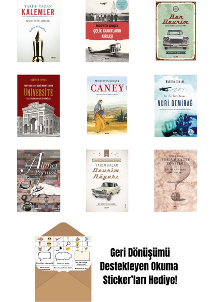 Muhittin Şimşek 9 Kitap Set + Okuma Sticker'ları