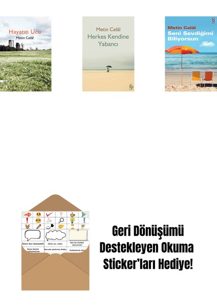 Hayatın Ucu + Herkes Kendine Yabancı + Seni Sevdiğimi Biliyorsun + Okuma Sticker'ları