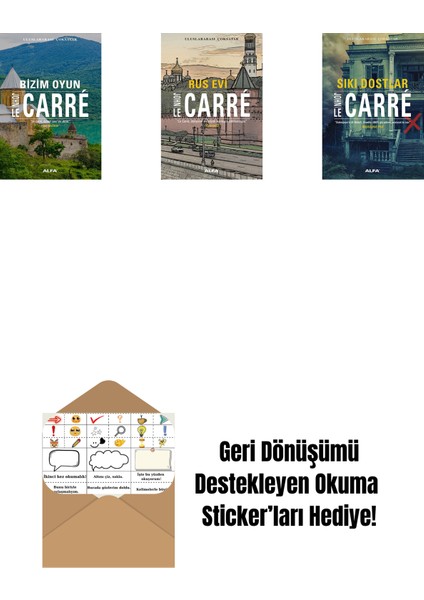 Bizim Oyun + Rus Evi + Sıkı Dostlar + Okuma Sticker'ları