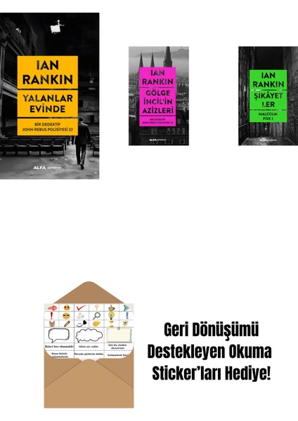 Yalanlar Evinde + Gölge Incil'in Azizleri + Şikâyetler + Okuma Sticker'ları
