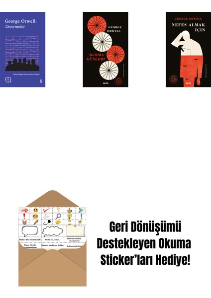 Everest Açıkhava 24 - Denemeler + Burma Günleri + Nefes Almak Için (Ciltli) + Okuma Sticker'ları