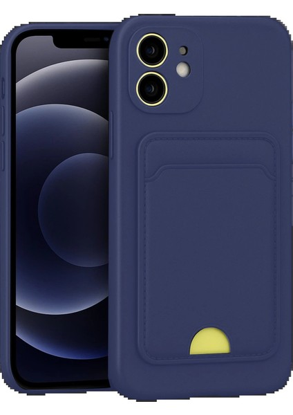 Newface iPhone 11 Kılıf Kelvin Kartvizitli Silikon - Lacivert
