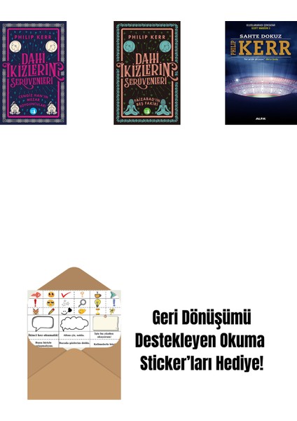 Dahi Ikizlerin Serüvenleri - Cengiz Han’ın Mezar Soyguncuları + Dahi Ikizlerin Serüvenleri - Faizabad'ın Beş Fakiri + Sahte Dokuz + Okuma Sticker'ları