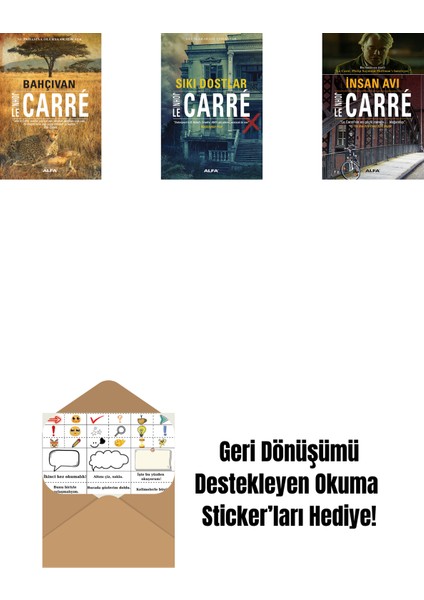 Bahçıvan + Sıkı Dostlar + Insan Avı + Okuma Sticker'ları