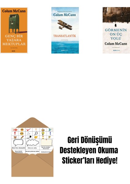Genç Bir Yazara Mektuplar + Transatlantik + Görmenin On Üç Yolu + Okuma Sticker'ları