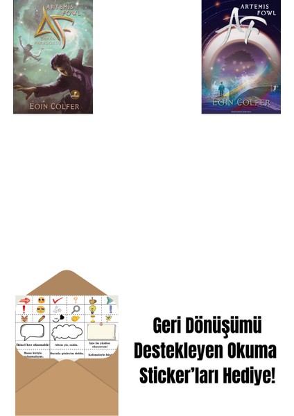 Artemis Fowl 6 - Zaman Paradoksu + Artemis Fowl 1 + Okuma Sticker'ları