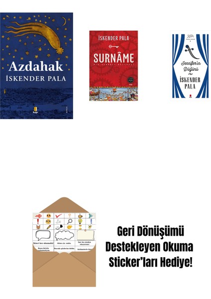 Azdahak + Surnâme - Bir Osmanlı Mâcerası + Jennifer’ın Düğünü (Ciltli) + Okuma Sticker'ları