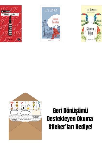 Cinayet Şirketi + Uçurum Insanları + Güneşin Oğlu + Okuma Sticker'ları