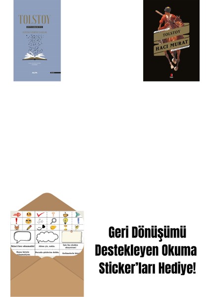 Tolstoy Bütün Eserleri 17 (Ciltli) + Hacı Murat + Okuma Sticker'ları