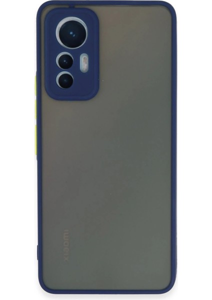 Newface Xiaomi Mi 12 Lite Kılıf Montreal Silikon Kapak - Lacivert