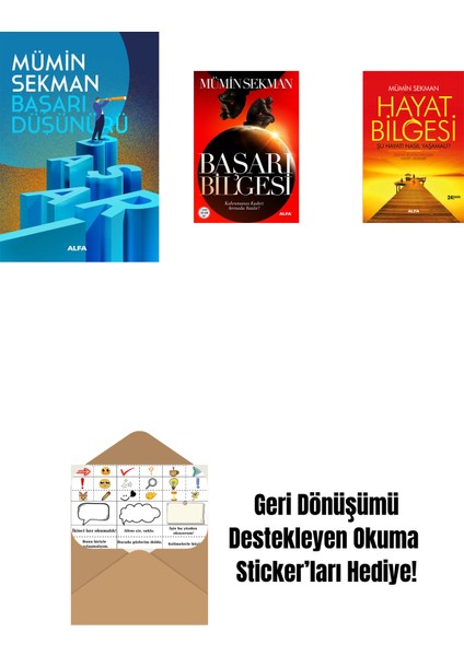 Başarı Düşünürü + Başarı Bilgesi + Hayat Bilgesi + Okuma Sticker'ları