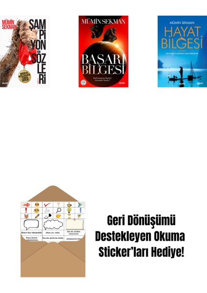 Şampiyon Sözleri + Başarı Bilgesi + Hayat Bilgesi 2 + Okuma Sticker'ları