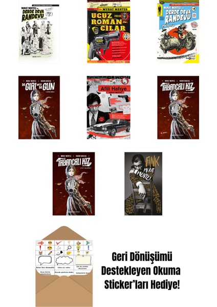 Murat Menteş 8 Kitap Set + Okuma Sticker'ları
