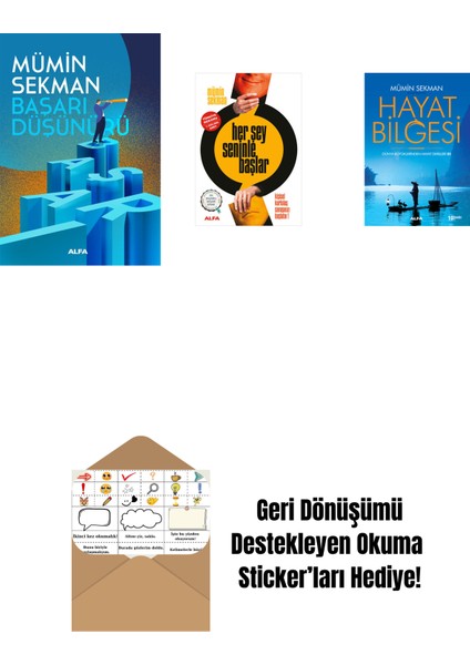 Başarı Düşünürü + Her Şey Seninle Başlar + Hayat Bilgesi 2 + Okuma Sticker'ları