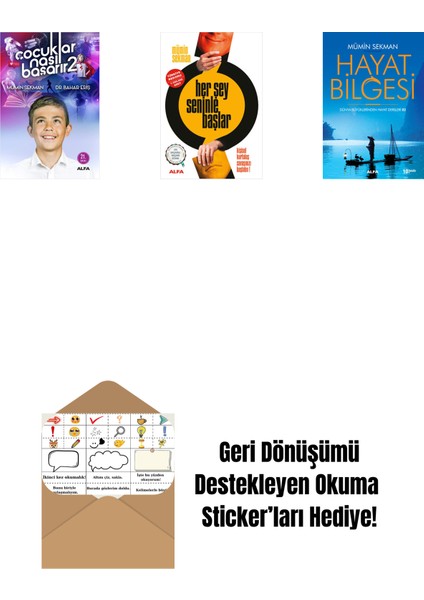 Çocuklar Nasıl Başarır 2 + Her Şey Seninle Başlar + Hayat Bilgesi 2 + Okuma Sticker'ları