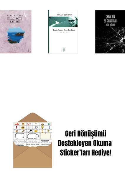Mucizeye Tanım + Kında Duran Onur Paslanır + Çıkmak Için Bu Karanlıktan + Okuma Sticker'ları