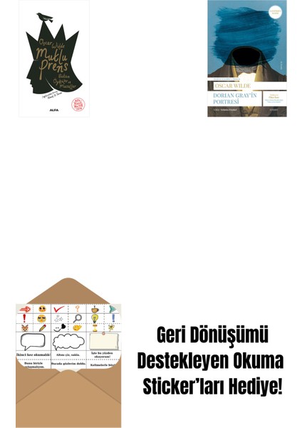 Mutlu Prens + Dorian Gray'in Portresi + Okuma Sticker'ları
