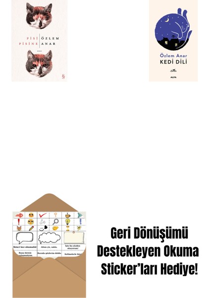 Pisi Pisine + Kedi Dili + Okuma Sticker'ları