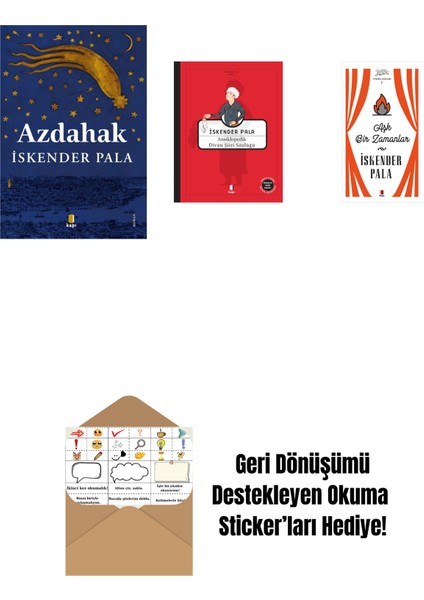 Azdahak + Ansikolopedik Divân Şiiri Sözlüğü (Ciltli) + Aşk Bir Zamanlar (Ciltli) + Okuma Sticker'ları