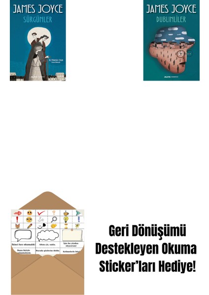 Sürgünler + Dublinliler + Okuma Sticker'ları