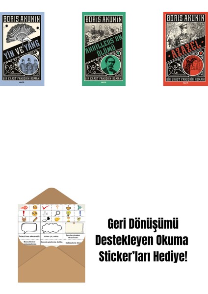 Yin ve Yang + Ahhilleus’un Ölümü + Azazel + Okuma Sticker'ları