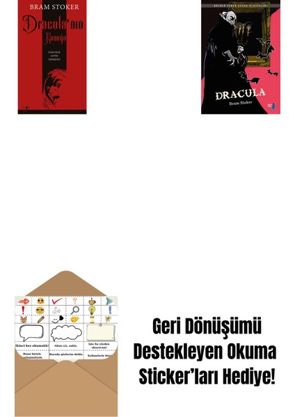 Dracula’nın Konuğu + Dracula + Okuma Sticker'ları