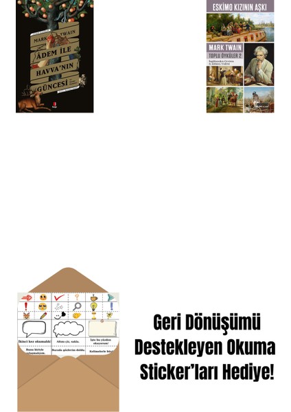 Adem ile Havva’nın Güncesi + Eskimo Kızının Aşkı + Okuma Sticker'ları