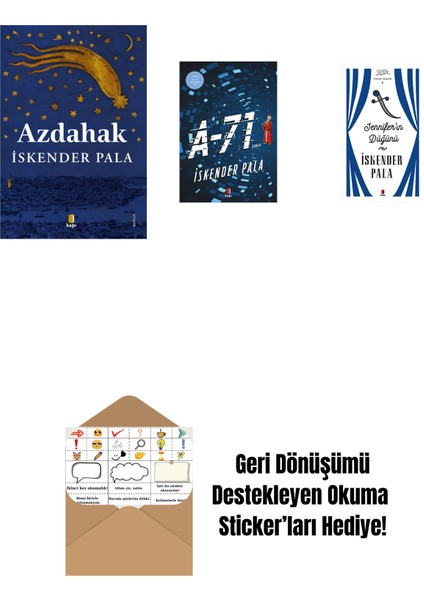 Azdahak + A-71 + Jennifer’ın Düğünü (Ciltli) + Okuma Sticker'ları