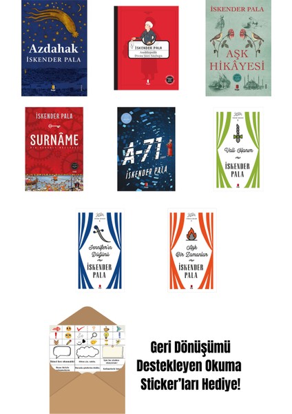 Iskender Pala 8 Kitap Set + Okuma Sticker'ları