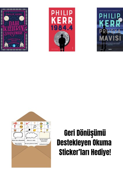 Dahi Ikizlerin Serüvenleri - Cengiz Han’ın Mezar Soyguncuları + 1984.4 + Prusya Mavisi + Okuma Sticker'ları